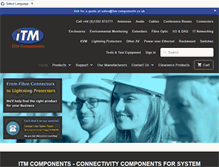 Tablet Screenshot of itm-components.co.uk